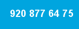 920 877 64 75 920 877 64 75